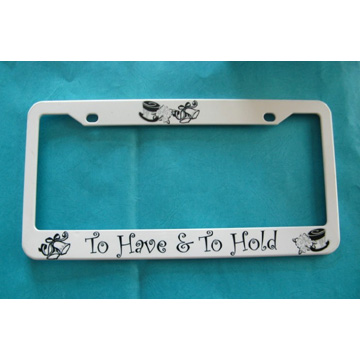 Printed License Plate 