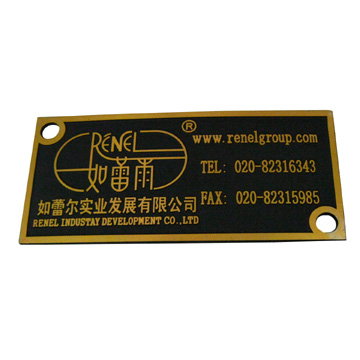 Golden Metal Label