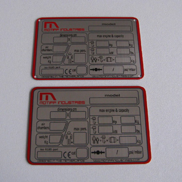 instruction plate