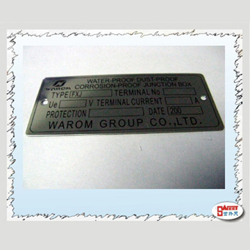 Etched Plate