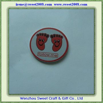 Follow Me Round Badge