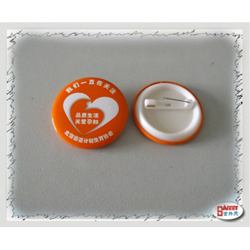 Badge with Plastic Back