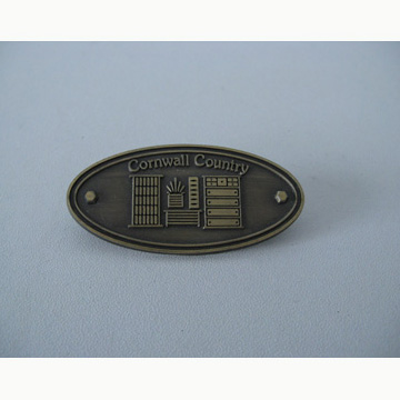 Antique Brass Label